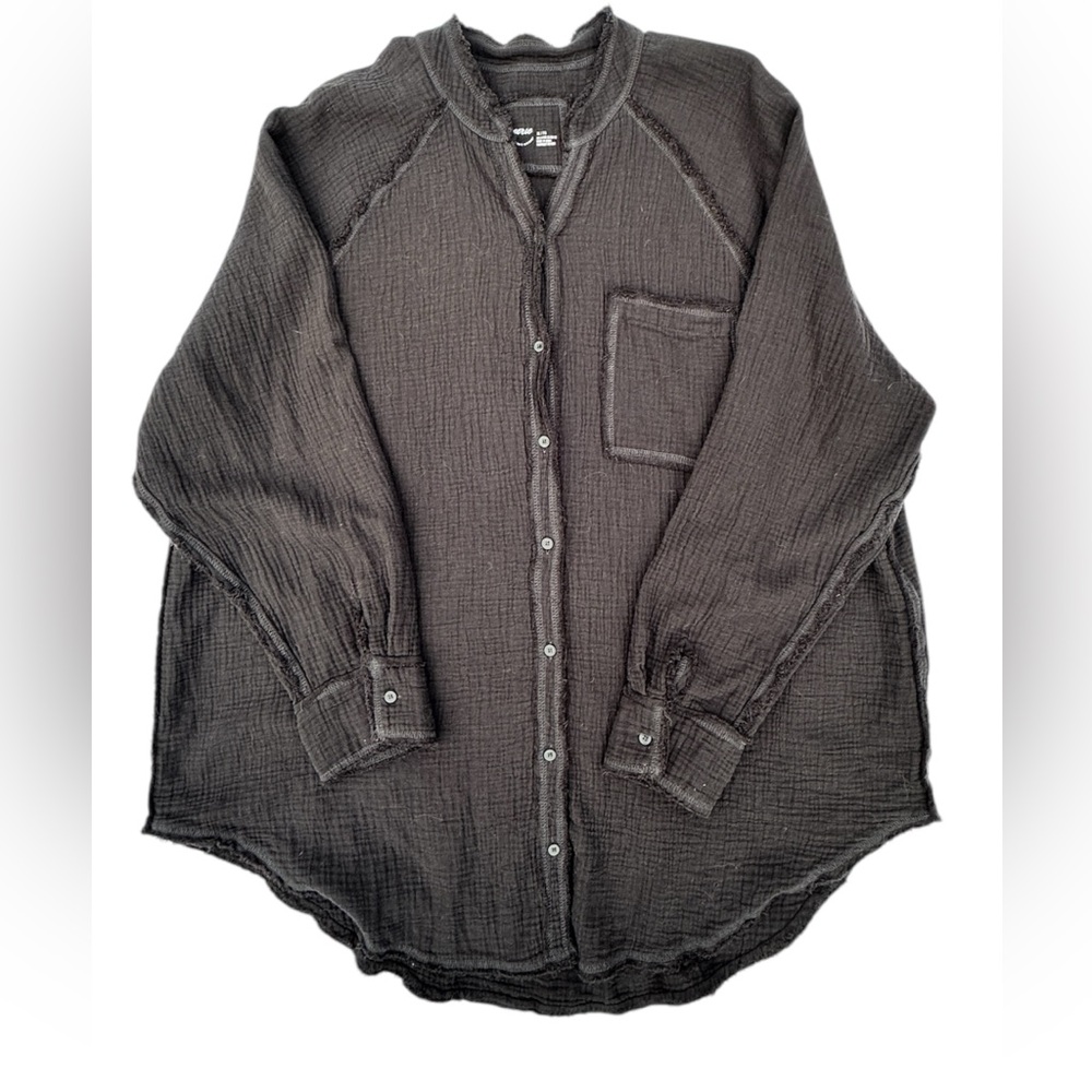 Aerie Button Up Waffle Shirt. Women’s XL (Unisex Style)